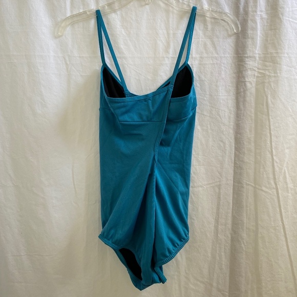 Lady's Teal Leotard Size: Tall-12 - Picture 5 of 7